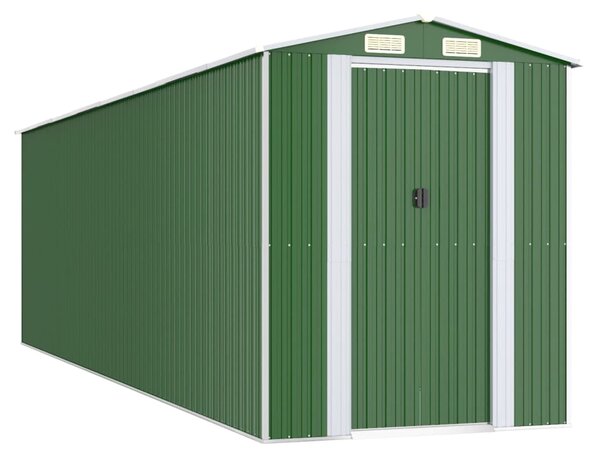 Zahradní kůlna zelená 192 x 689 x 223 cm pozinkovaná ocel 3147433