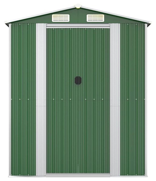 Zahradní kůlna zelená 192x855x223 cm pozinkovaná ocel 3147435