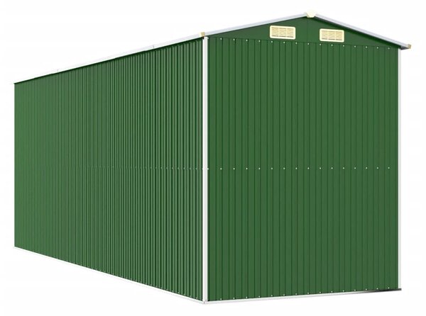 Zahradní kůlna zelená 192x523x223 cm pozinkovaná ocel 3147431