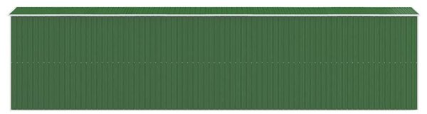Zahradní kůlna zelená 192x855x223 cm pozinkovaná ocel 3147435
