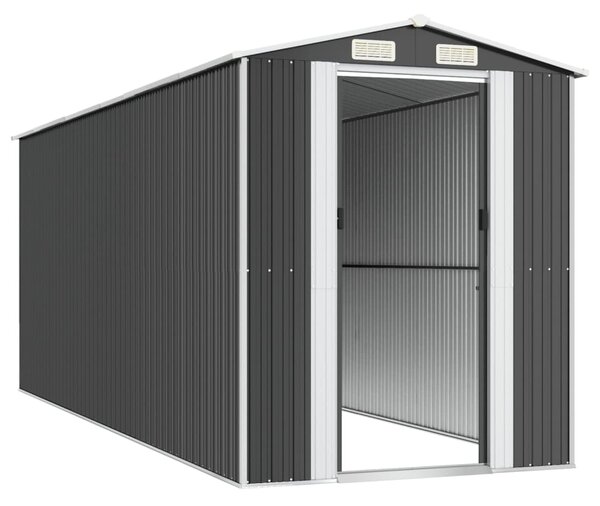 Zahradní kůlna antracitová 192 x 523 x 223 cm pozinkovaná ocel 3147453