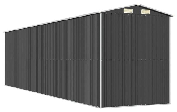 Zahradní kůlna antracitová 192 x 772 x 223 cm pozinkovaná ocel 3147456
