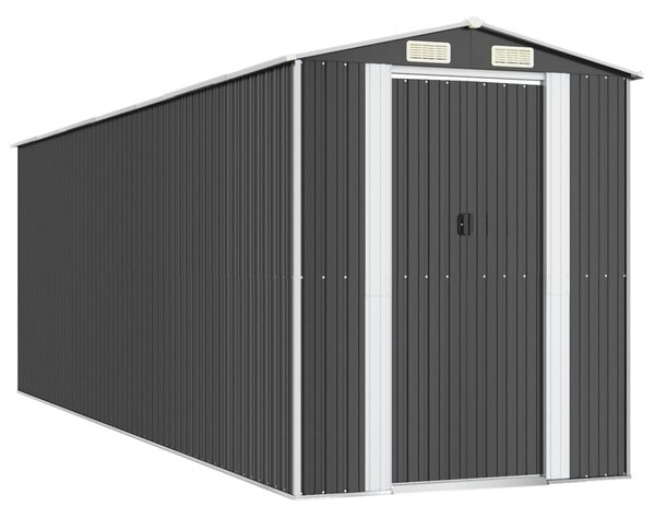 Zahradní kůlna antracitová 192 x 606 x 223 cm pozinkovaná ocel 3147454