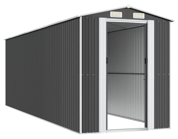 Zahradní kůlna antracitová 192 x 606 x 223 cm pozinkovaná ocel 3147454