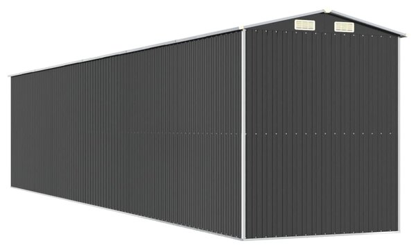 Zahradní kůlna antracitová 192 x 938 x 223 cm pozinkovaná ocel 3147458