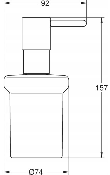 Nástěnný ruční dávkovač mýdla Essentials GROHE