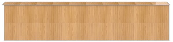 Zahradní kůlna světle hnědá 192x855x223 cm pozinkovaná ocel 3147479