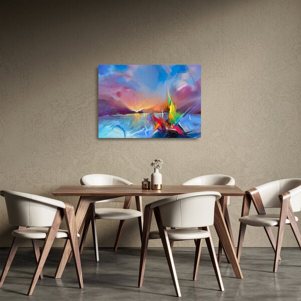 Skleněný obraz - Západ slunce (70x50 cm)