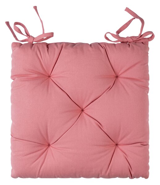LIVARNO home Prošívaný polštář na sezení, 40 x 40 cm (světle růžová) (100343027003)