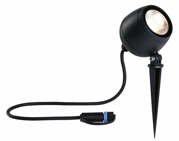 PAULMANN Plug & Shine LED bodové zahradní světlo Kikolo IP65 3000K 7,2W antracit 947.74