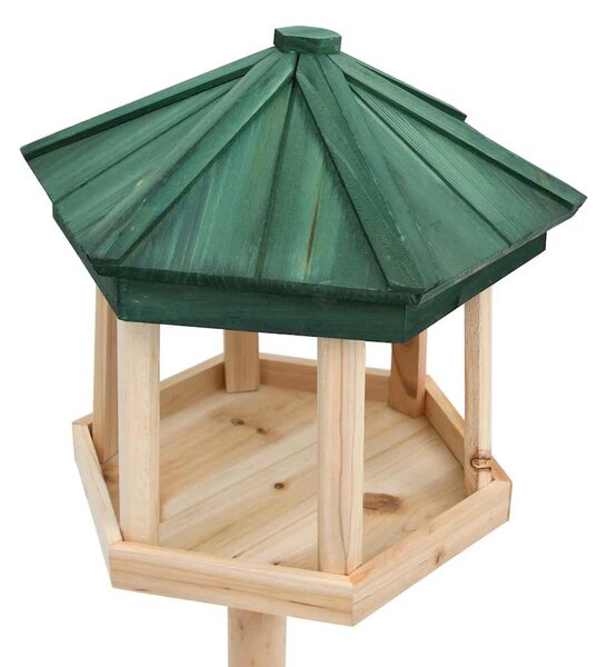 Stojanové krmítko pro ptáky masivní jedle 33 x 110 cm 314817