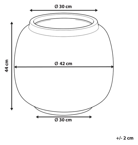 Květináč ITAMOS 42 cm Béžová