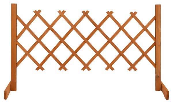 Zahradní trelážový plot oranžový 120 x 60 cm masivní jedle 314822