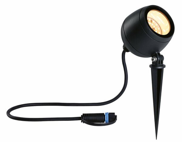 PAULMANN Plug & Shine LED bodové zahradní světlo Smart Home Zigbee Kikolo neláká hmyz IP65 CCT 6,2W antracit 947.68
