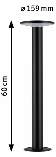 PAULMANN Plug & Shine LED stojací svítidlo Smart Home Zigbee Plate IP44 RGBW+ 5W antracit 947.50