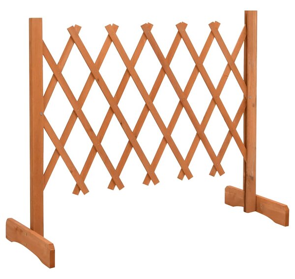 Zahradní trelážový plot oranžový 120 x 60 cm masivní jedle 314822