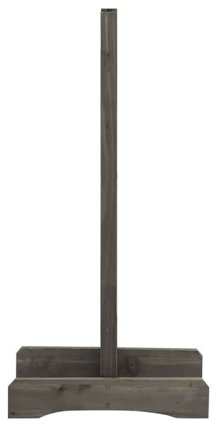 Zahradní trelážový plot šedý 120 x 60 cm masivní jedle 314823