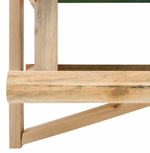 Krmítko pro ptáky masivní dřevo 35 x 29,5 x 21 cm 314818