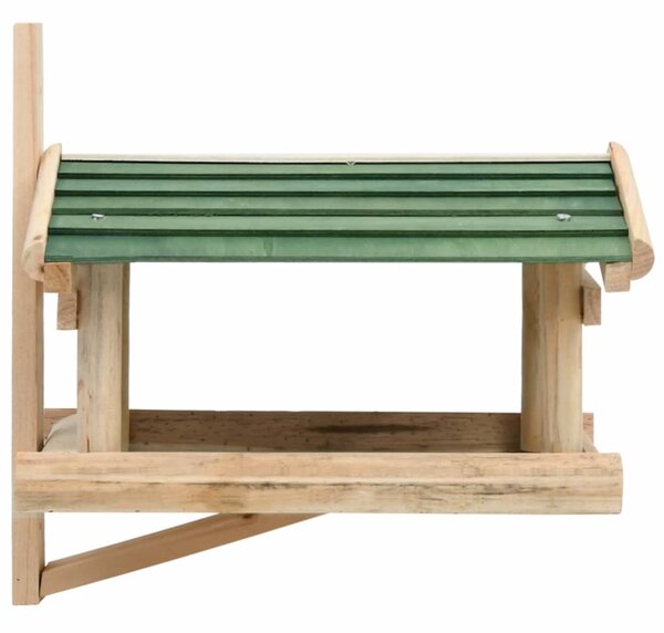 Krmítko pro ptáky masivní dřevo 35 x 29,5 x 21 cm 314818