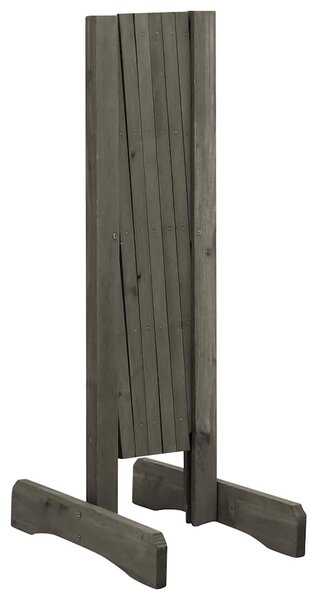 Zahradní trelážový plot šedý 120 x 60 cm masivní jedle 314823