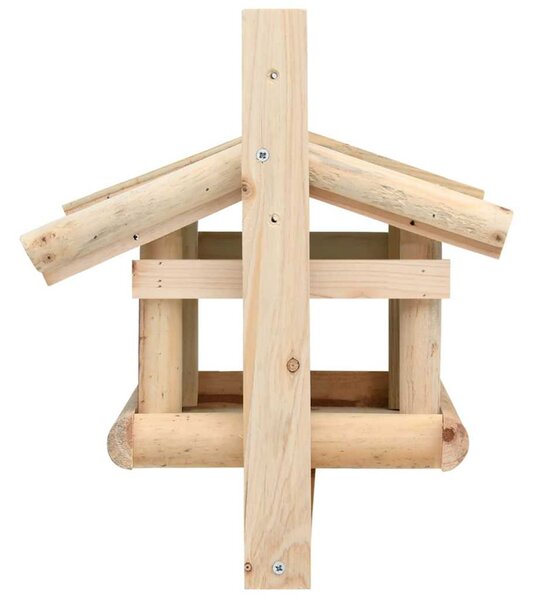 Krmítko pro ptáky masivní dřevo 35 x 29,5 x 21 cm 314818