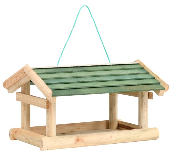 Krmítko pro ptáky masivní dřevo 35 x 29,5 x 21 cm 314819