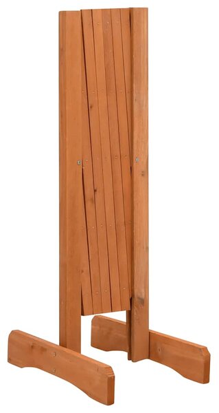 Zahradní trelážový plot oranžový 120 x 60 cm masivní jedle 314822
