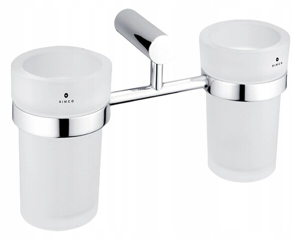 Nimco Bormo nástěnný držák na zubní kartáčky, matné sklo BR 11058DW-26