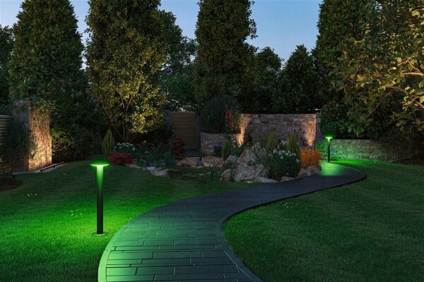 PAULMANN Plug & Shine LED stojací svítidlo Smart Home Zigbee Plate IP44 RGBW+ 5W antracit 947.50