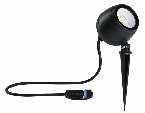 PAULMANN Plug & Shine LED bodové zahradní světlo Smart Home Zigbee Kikolo neláká hmyz IP65 CCT 6,2W antracit 947.68