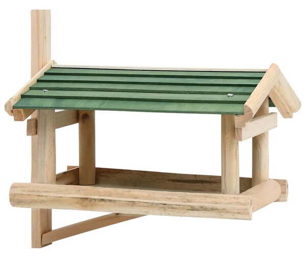 Krmítko pro ptáky masivní dřevo 35 x 29,5 x 21 cm 314818