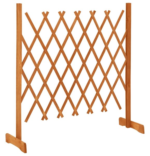 Zahradní trelážový plot oranžový 120 x 90 cm masivní jedle 314824