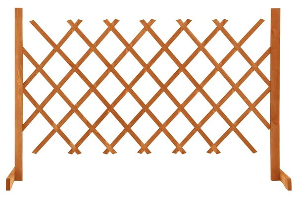 Zahradní trelážový plot oranžový 120 x 90 cm masivní jedle 314824