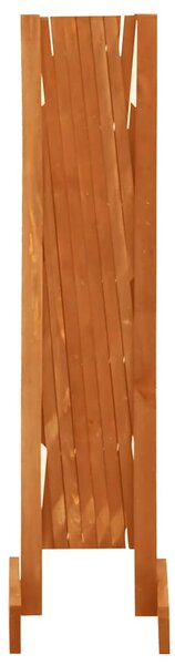 Zahradní trelážový plot oranžový 120 x 90 cm masivní jedle 314824