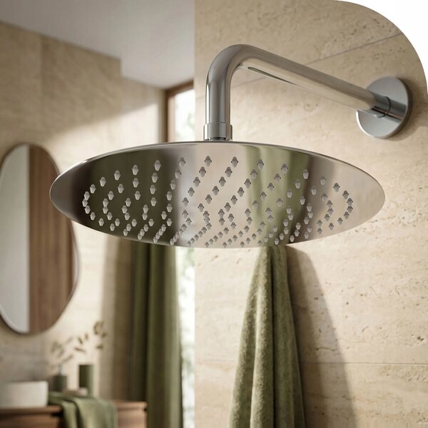 SPRCHOVÁ HLAVICE KULATÁ CHROMOVANÁ 30 cm REA JS-P014 ULTRA SLIM