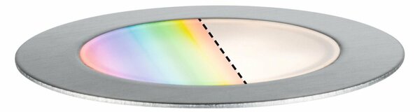 PAULMANN Plug & Shine LED zemní svítidlo Smart Home Zigbee Floor RGBW samostatné svítidlo IP67 RGBW 2W ocel 947.51