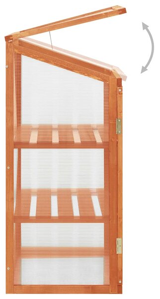 Skleník 60 x 45 x 100 cm jedlové dřevo 314848