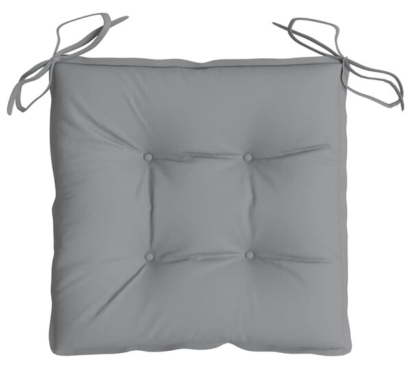 Podušky na židli 2 ks šedé 50 x 50 x 7 cm látka oxford 314899