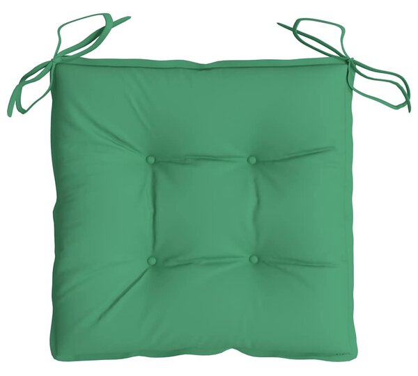 Podušky na židli 4 ks zelené 50 x 50 x 7 cm látka oxford 314912