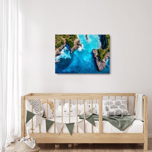Skleněný obraz - Zátoka na Bali (70x50 cm)
