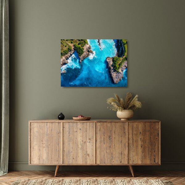 Skleněný obraz - Zátoka na Bali (70x50 cm)