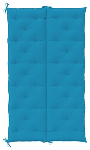 Poduška na zahradní lavici světle modrá 180x(50+50)x7 cm oxford 315032