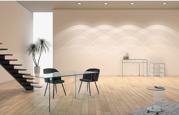 Skleněný odkládací stolek 40x50 cm Iride – Bizzotto