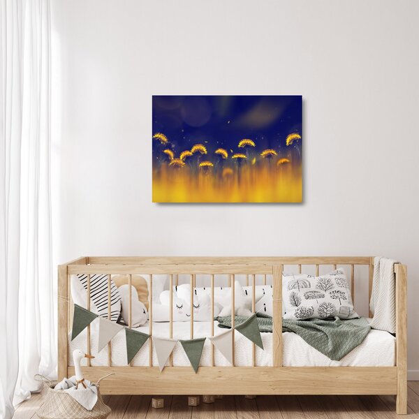 Skleněný obraz - Pampelišky (70x50 cm)