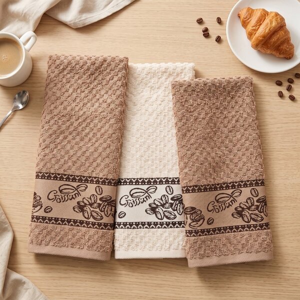 Froté utěrky na nádobí Coffe Time set 3 ks