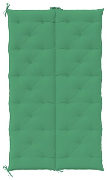 Poduška na zahradní lavici zelená 180x(50+50)x7 cm látka oxford 315033