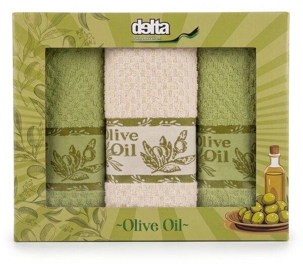 Froté utěrky na nádobí Olive Oil set 3 ks