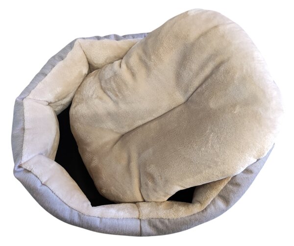 Pelech pro domácí mazlíčky - světle šedý / béžový - 45 x 30 cm