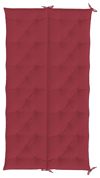 Poduška na zahradní lavici vínová 200x(50+50)x7 cm látka oxford 315049
