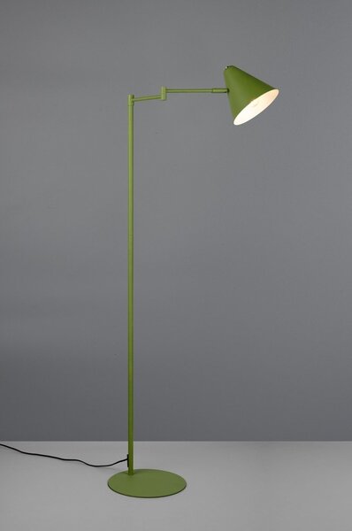 Zelená stojací lampa s ohybatelnou konstrukcí (výška 126,5 cm) Cosima – Trio